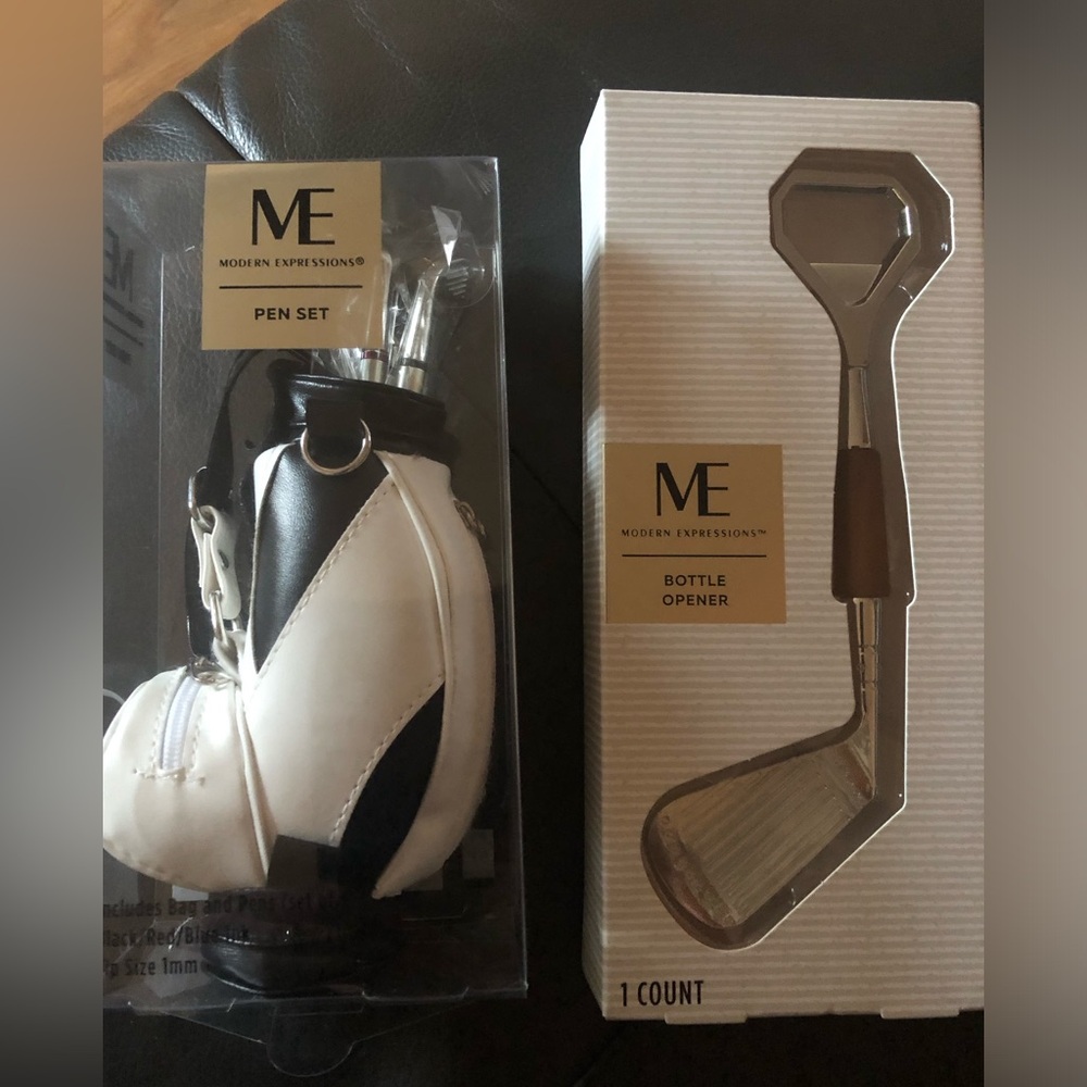 Golf-Themed Duo, Pen Set & Bottle Opener